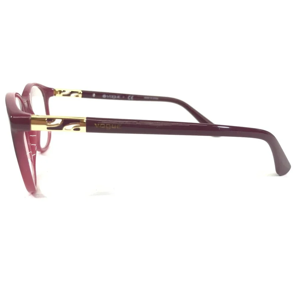 Vogue Eyeglasses Frames VO5168 2557 Red Pink Fade Gold Square 52-17-140